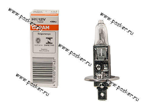 Лампа галоген 12V H1 55W P14.5s OSRAM 64150