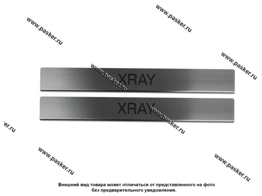 Накладки на пороги декоративные LADA Xray нерж. (2 шт.) LECAR