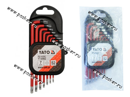 Ключи торцевые Г-образные TORX 7 предметов T9-T30 YATO YT-0562 SALE