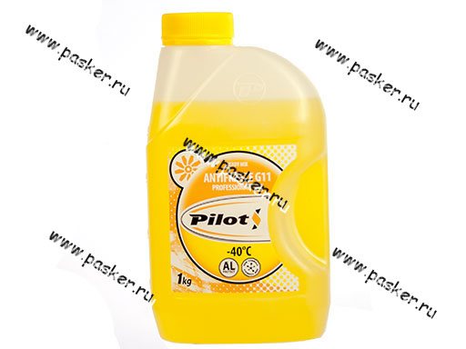 Антифриз PILOTS-40 G11 1л желтый