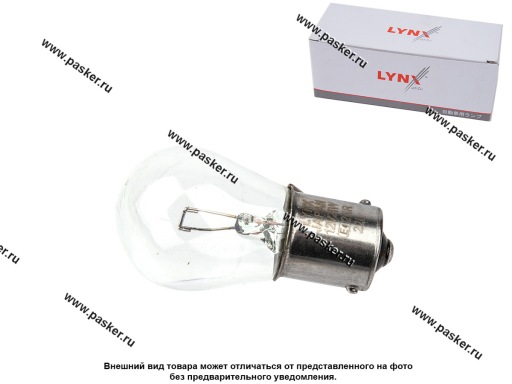 Лампа 12V21W S25 BA15S LYNXauto L14521