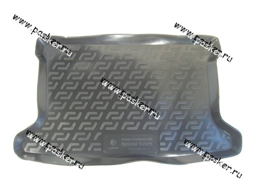 Коврик в багажник Hyundai Solaris h/b с 2011г пластик Comfort