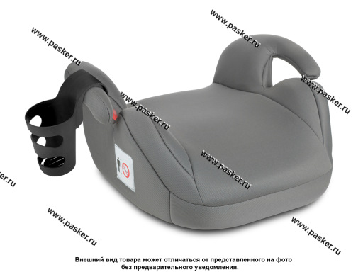 Кресло детское SIGER Бустер Лео от 22-36кг светло-серое