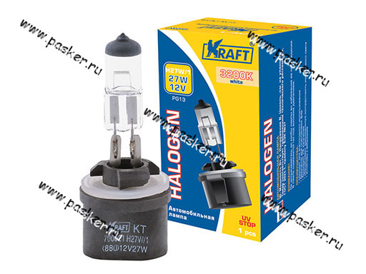 Лампа галоген 12V H27W/1 PG13 KRAFT 700021