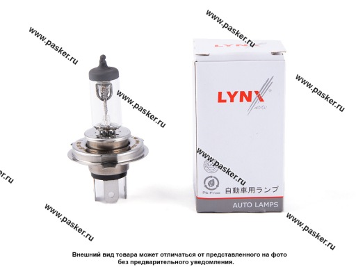 L20475 Лампа галоген 24V H4 75/70W P43T-38 LYNXauto L20475