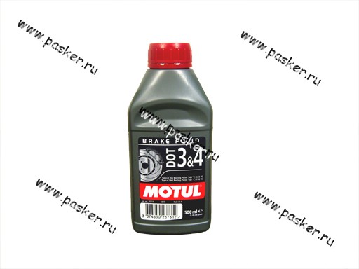 Жидкость Тормозная Motul DOT3 DOT4 500гр