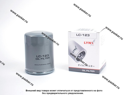 Фильтр масляный Toyota Camry 2.4L 01-11 Camry 2L 11- LYNXauto LC123