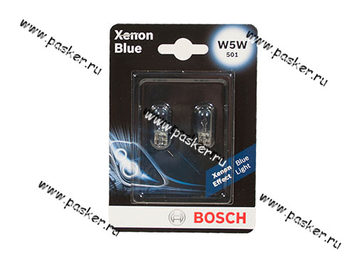 Лампа 12V5W W2.1x9.5d BOSCH XENON BLUE 033