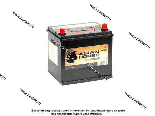 Аккумулятор Black Horse 60Ач EN490 ASIA 230х173х225 обр/п D23L