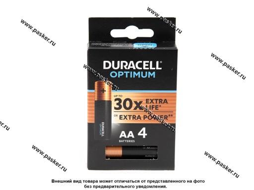 Батарейка DURACELL LR6 AA BL-4 Optimum