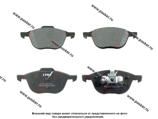 Колодки тормозные Ford Focus 2,Mazda 3,Volvo S40 передние LYNXauto BD3001