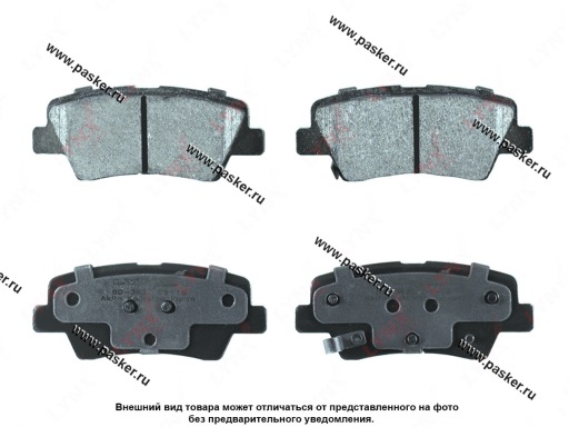 Колодки тормозные Hyundai Solaris Kia Rio 11- задние LYNXauto BD3632