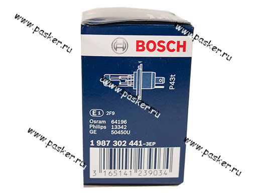 1987302441 Лампа галоген 24V H4 75/70W P43t BOSCH 441