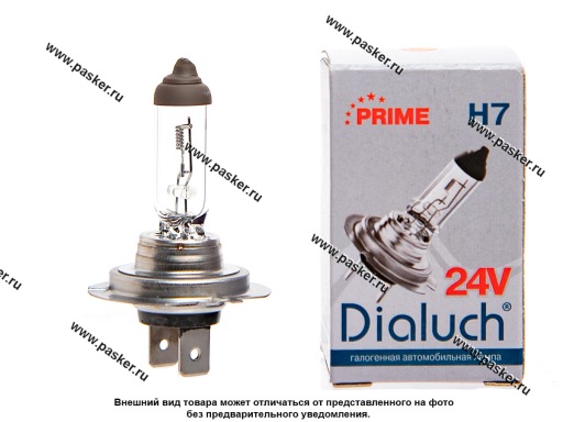 24707PR HD Лампа галоген 24V H7 70W PX26d DiaLuch Prime