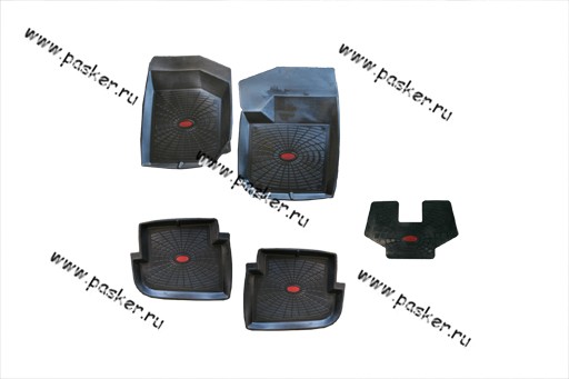 Коврики VW Polo седан с 2010г резиновые AgateK