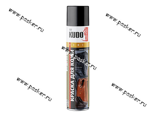 Краска для кожи KUDO KU-5241 400мл черная аэрозольная