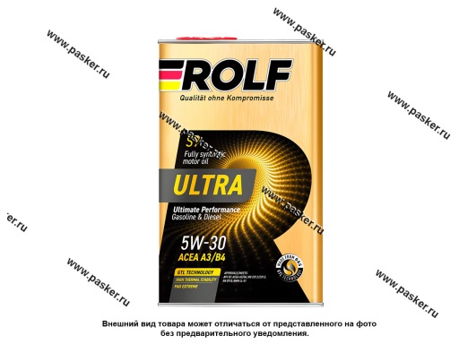 Масло ROLF  5W30 Ultra API SP ACEA A3/B4 1л син