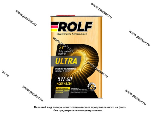 Масло ROLF  5W40 Ultra API SP ACEA A3/B4 1л син