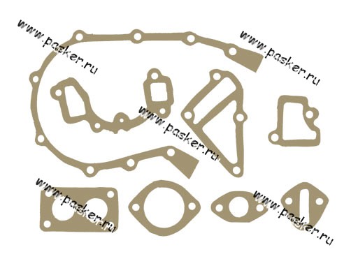 Прокладки двигателя ГАЗ дв.402 картон 8шт