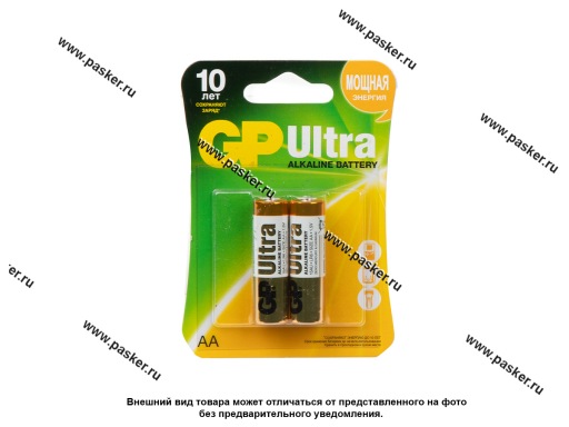 Батарейка GP LR6 AА Ultra Alkaline 15AU-2CR2