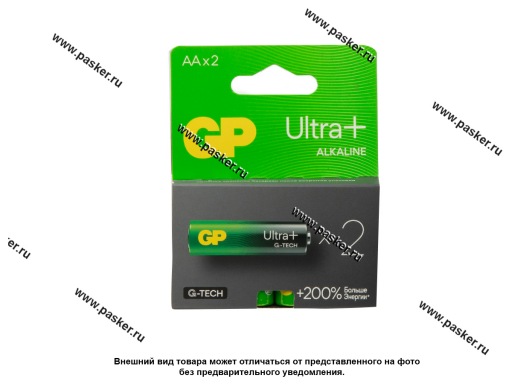 Батарейка GP LR6 АA Ultra Plus Alkaline G-Tech 15AUPA21-2CRSB2