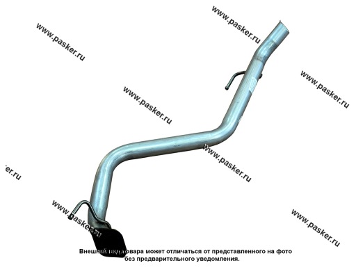Труба выпускная Great Wall HOVER ФОБОС зад часть сталь DX52/53 алюмокремниевая AS120 24236