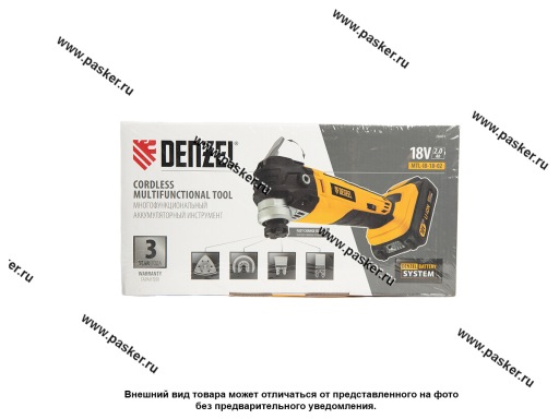 Инструмент многофункциональный Реноватор аккумуляторный MTL-IB-18-02 Li-Ion 18В Denzel 28401