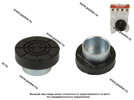 Опора резиновая для бутылочного домкрата адаптер сталь с накладкой D32мм Garde GAR1056А-32