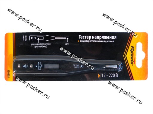Тестер-отвертка 12-220 В ЖК-дисплей Sparta 130805