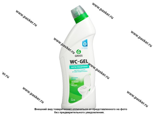 Средство для чистки сантехники GraSS WC- Gel 750мл 219175