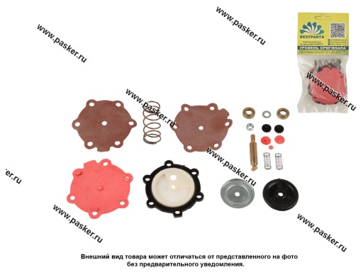 Ремкомплект бензонасоса 2101-099 21 213 18 деталей красная диафрагма блистер BESTPARTS BPRKFP2101