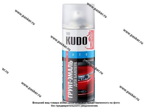 Краска для бампера Черная KUDO KU-6202 520мл аэрозольная