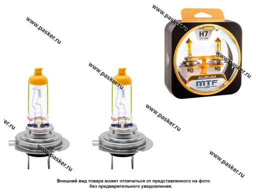 Лампа галоген 12V H7 55W PX26d MTF Aurum 3000К