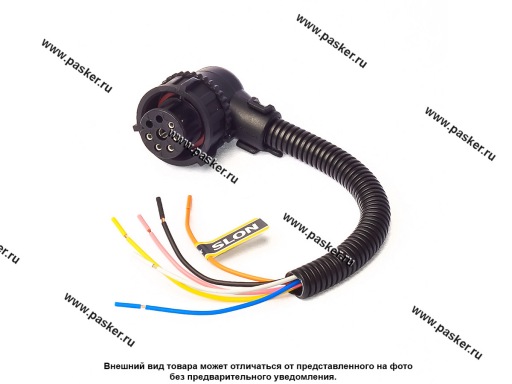Колодка к задним фонарям угловая с шестью проводами 1845-960068. Х90/91 SLON
