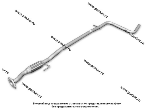 Труба глушителя средняя FIAT ALBEA SIENA ФОБОС с гофрокомпенсатором 30904