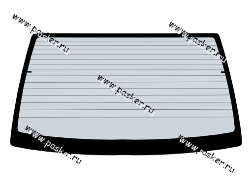Стекло заднее ваз 2110 с обогревом